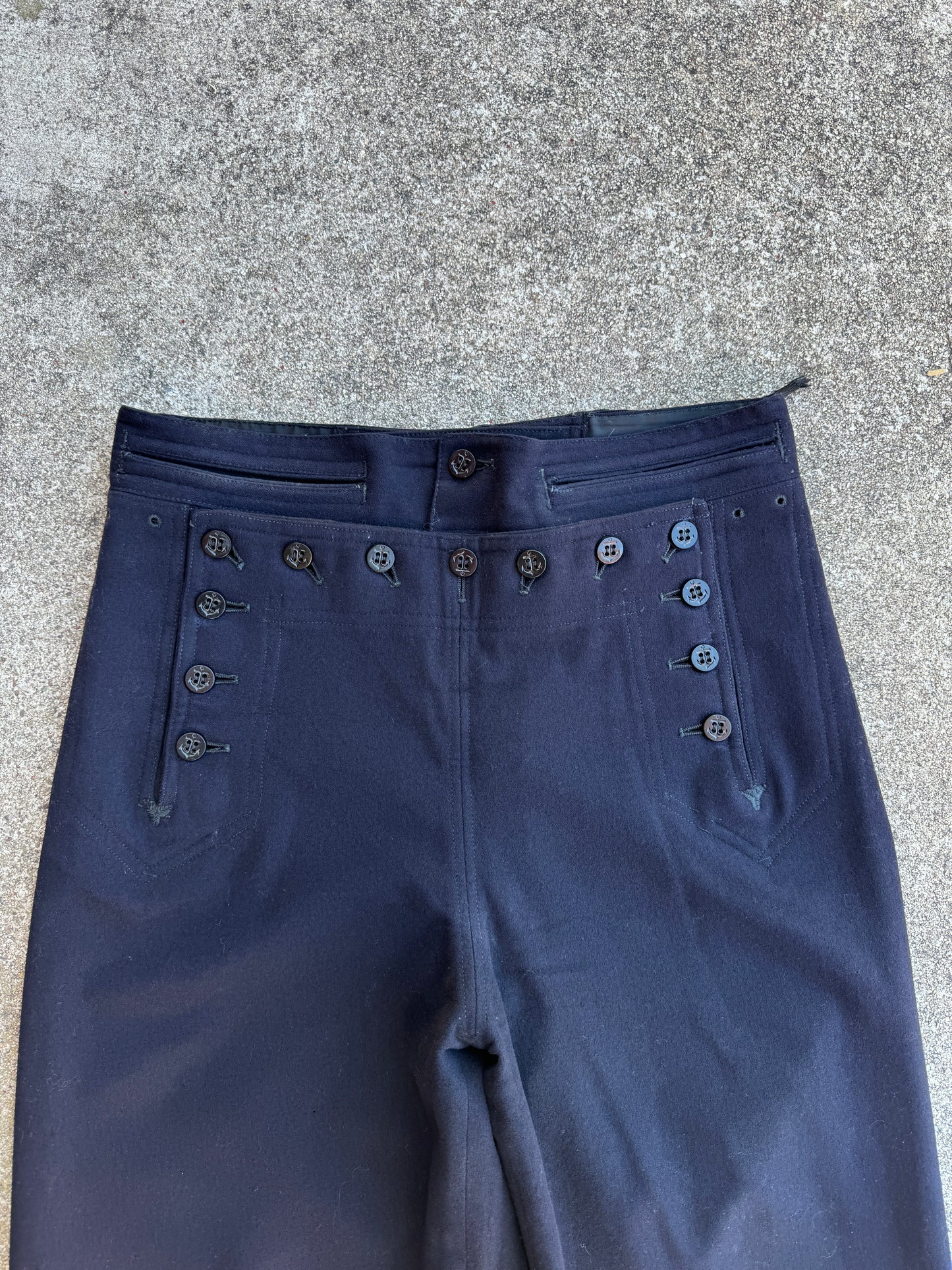 1940/50s WII USN Sailor Wool Pants (1)