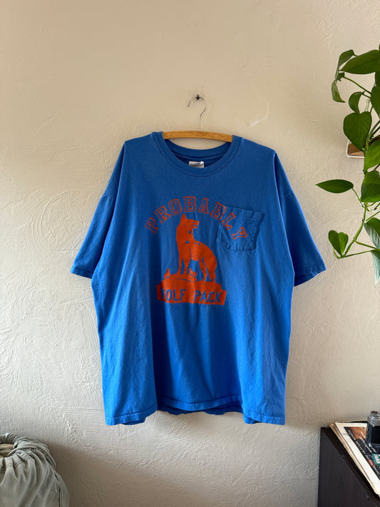 1990s Probably Wolf Pack Pocket T-Shirt