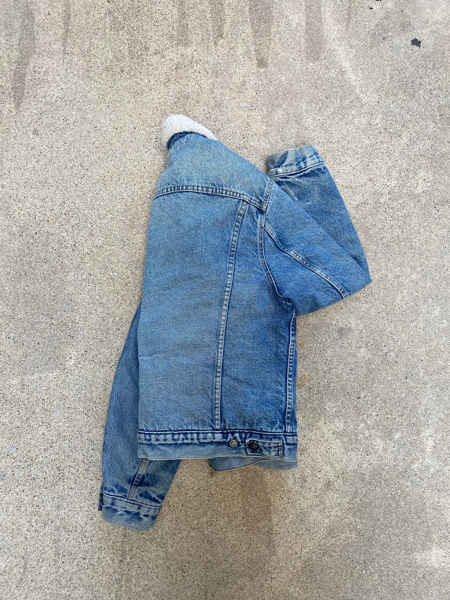 1980s Levis Denim Trucker Sherpa Jacket