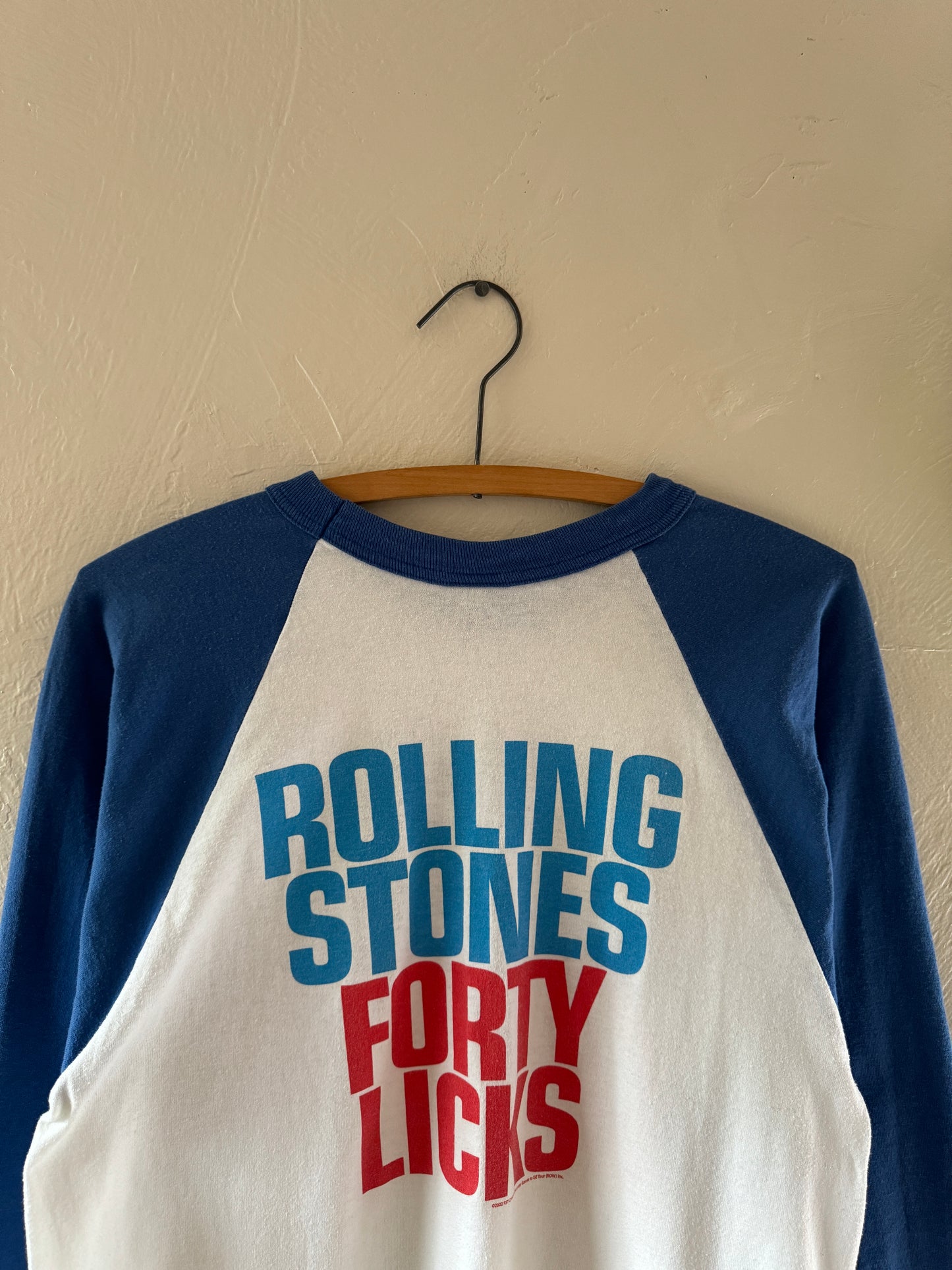 2002 Rolling Stones Band Raglan T-Shirt