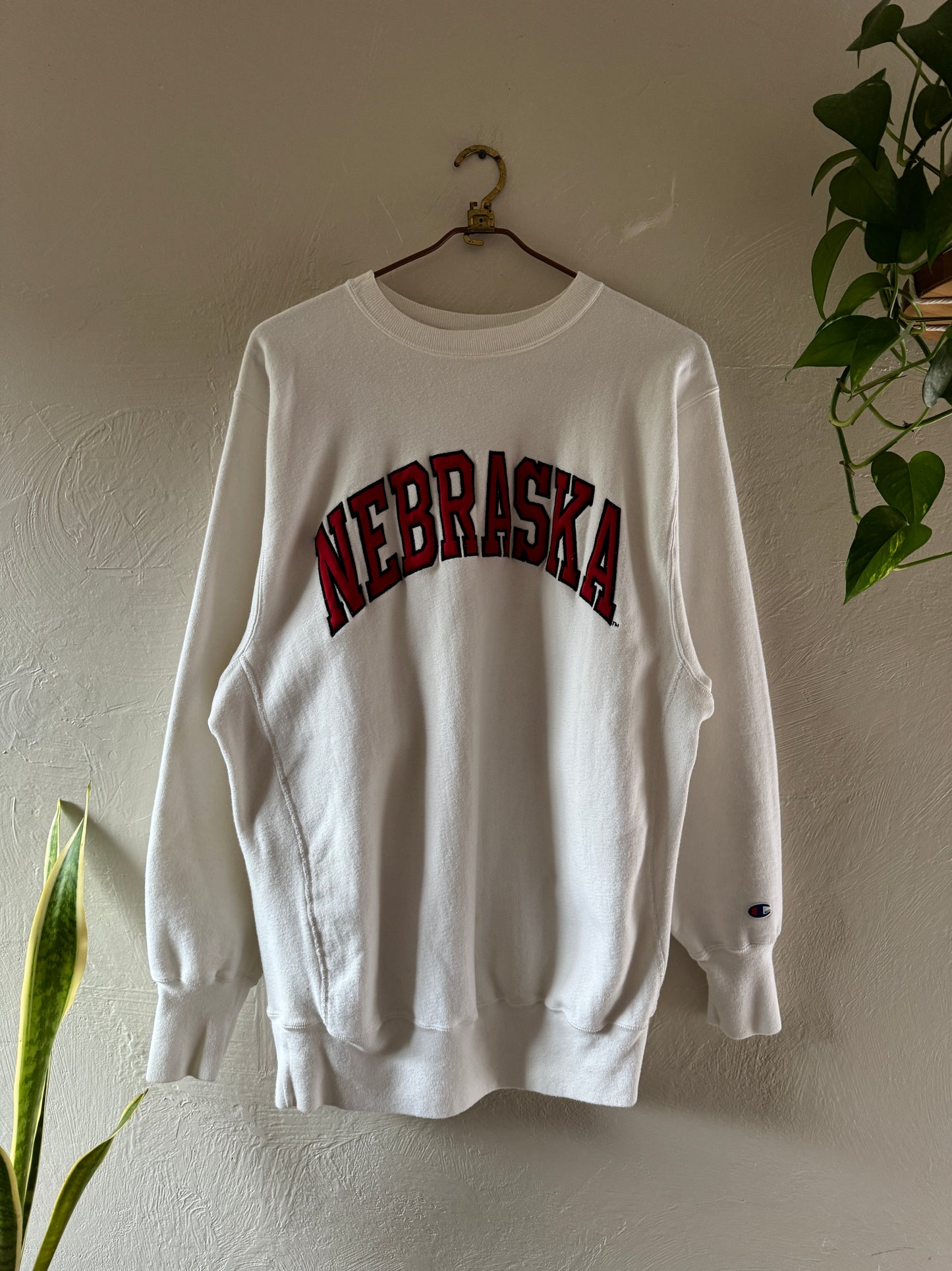 1990s Champion Reverse Weave Nebraska Sweater