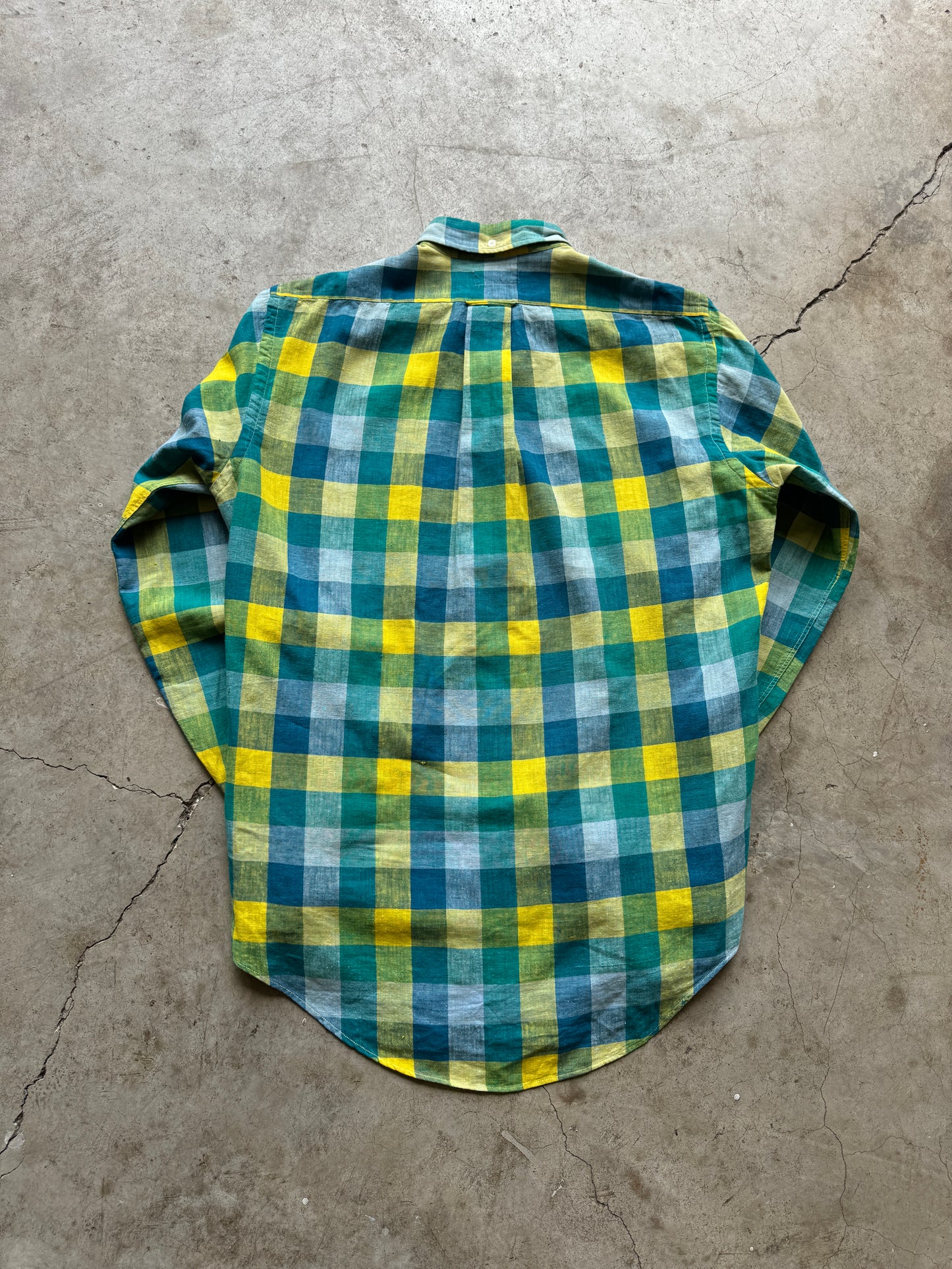 1960s The Clothes Horse Checkered Cotton Shirt