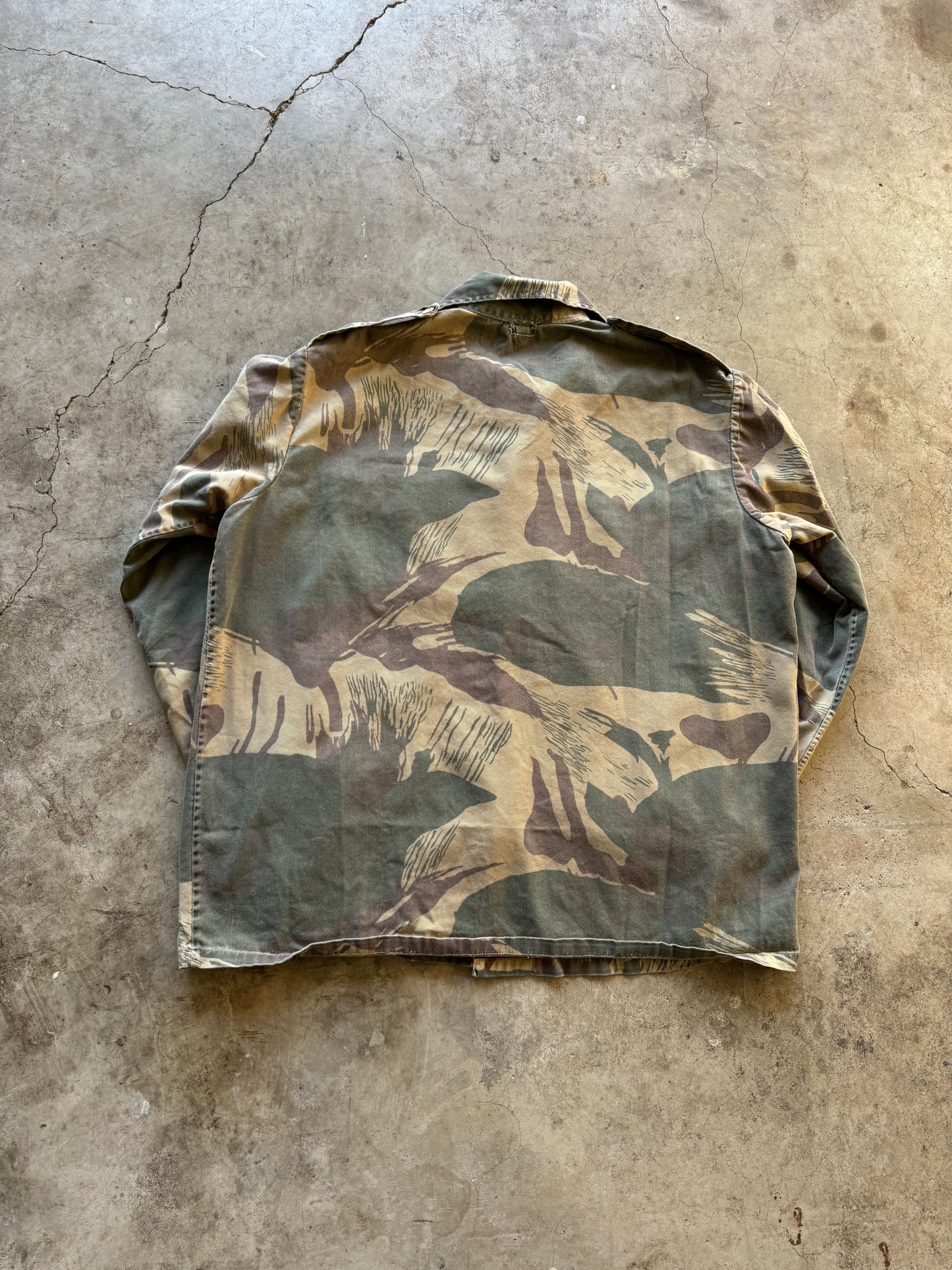 Vintage Military Brushstroke Camo Jacket