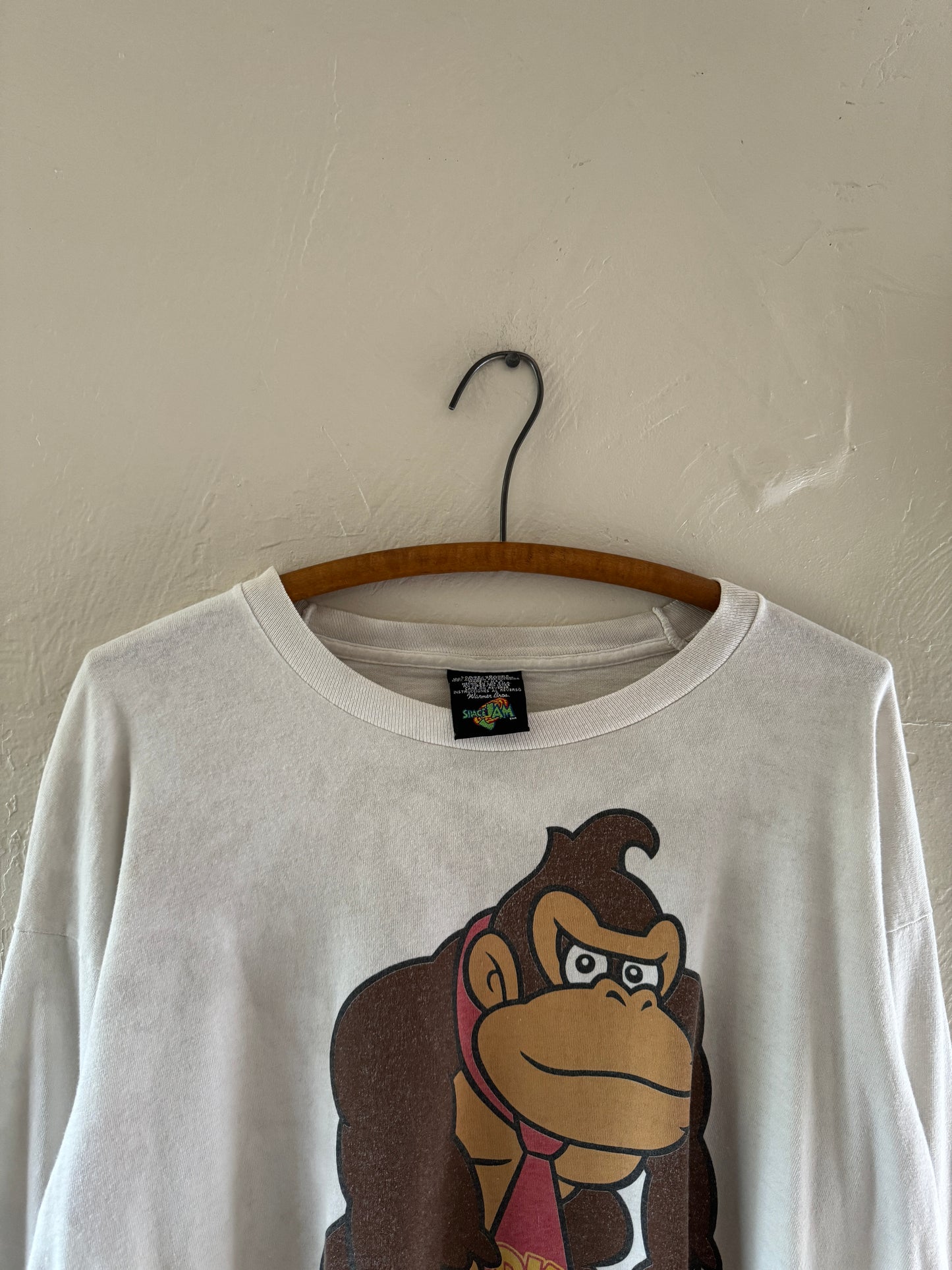 1990s Donkey Kong Nintendo Long Sleeve T-Shirt