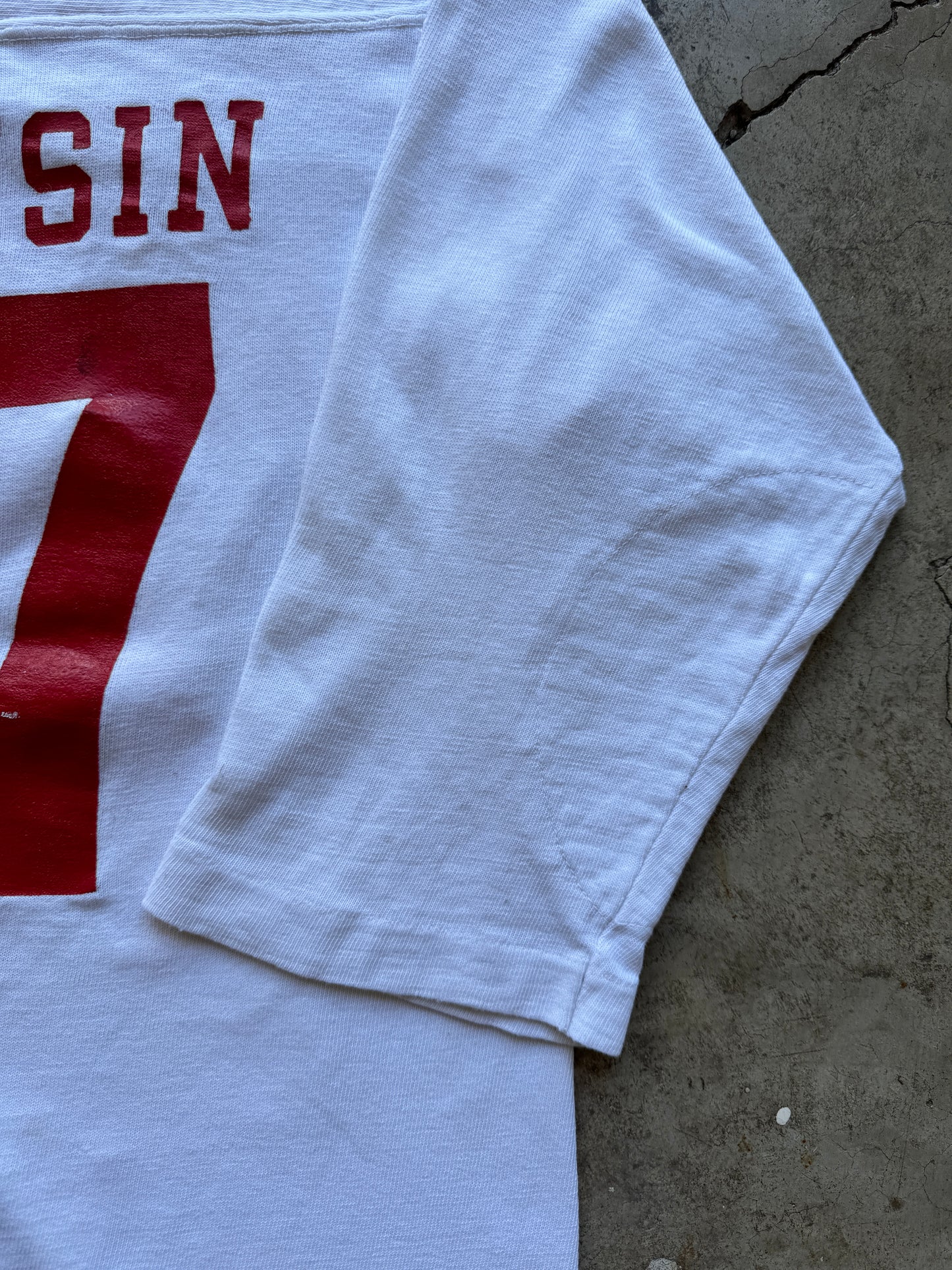 1970s Champion Wisconsin Football Jersey