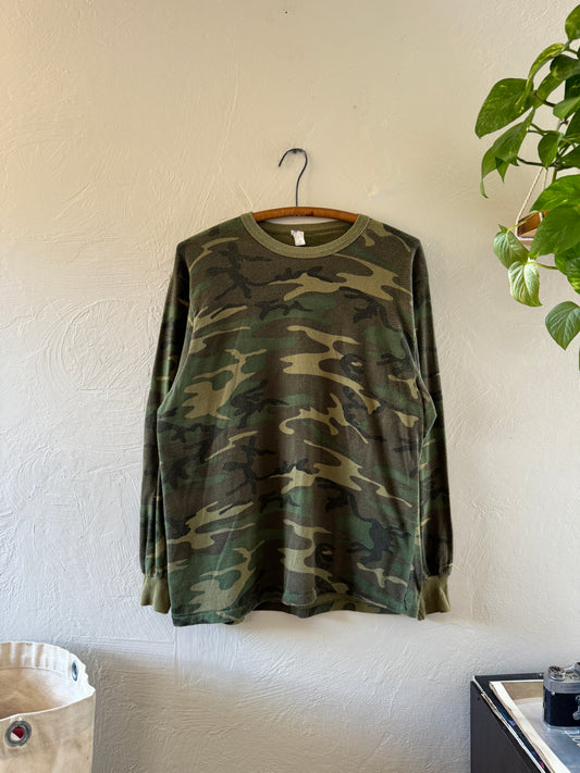 1980/90s Camouflage Long Sleeve T-Shirt