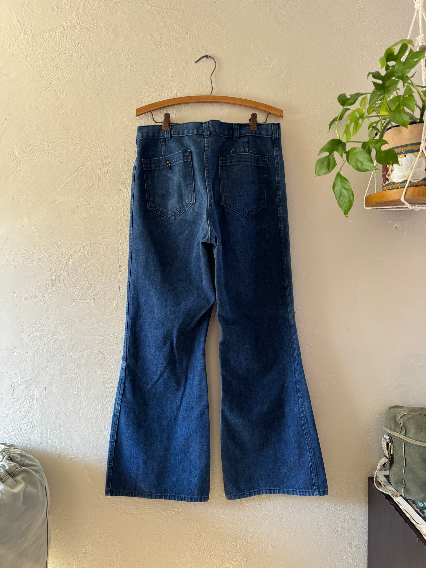 1980s USN Navdungaree Bell Bottoms Denim Pants