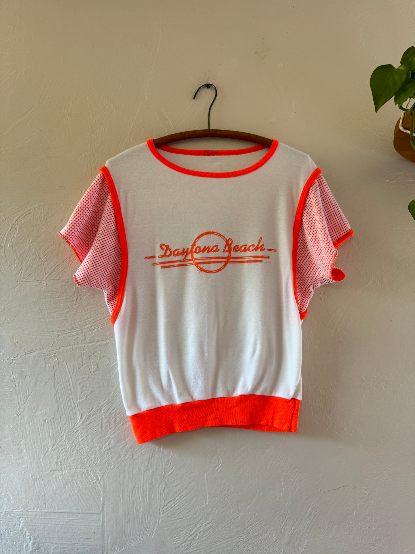 Vintage Daytona Beach Short Sleeve Sweater