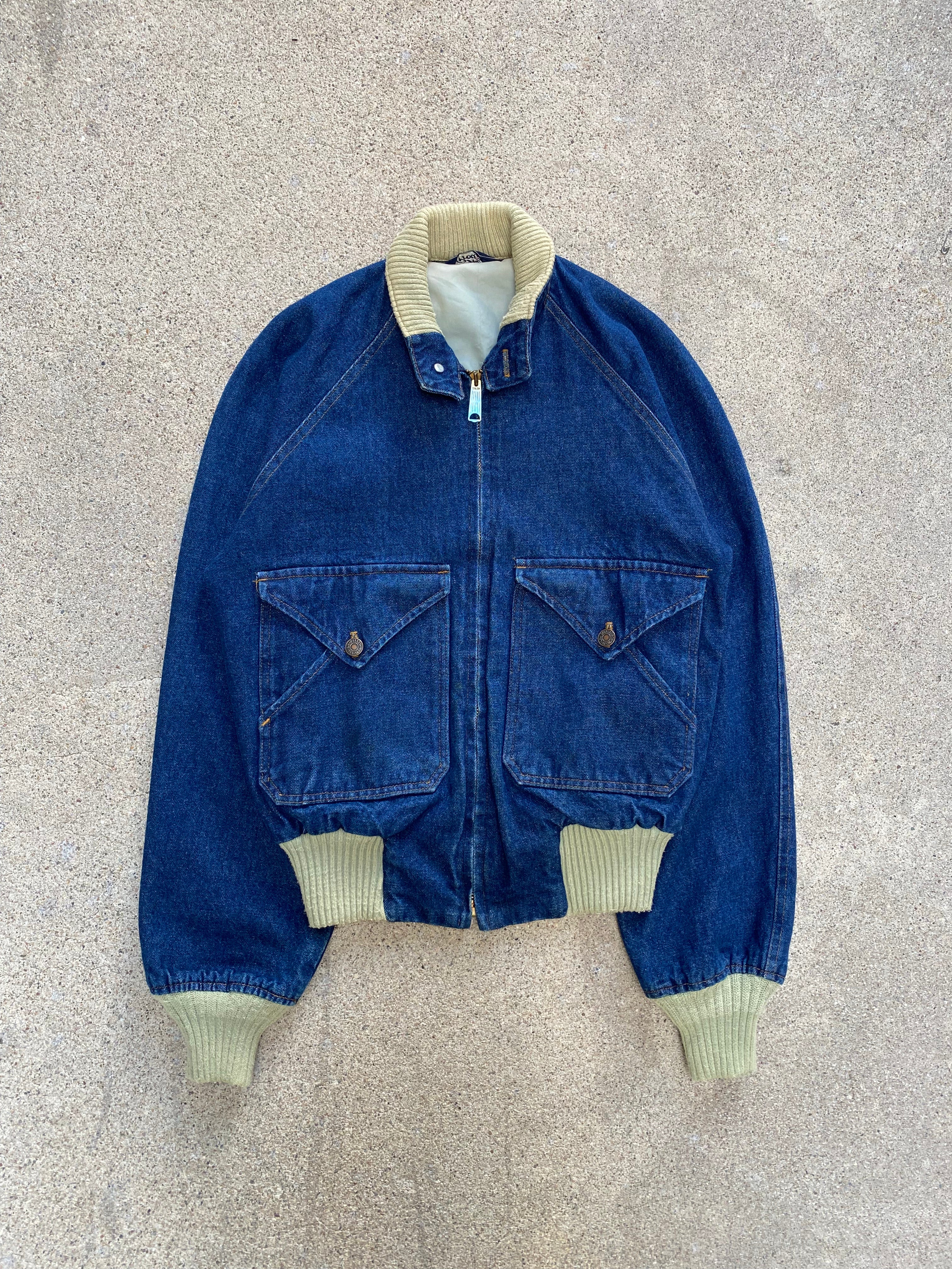 1970s Levis Fresh Produce Denim Bomber Jacket – Globo Retro