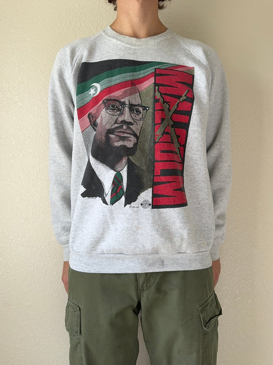 1990s Malcom X I’m Not A Racist Quote Sweater