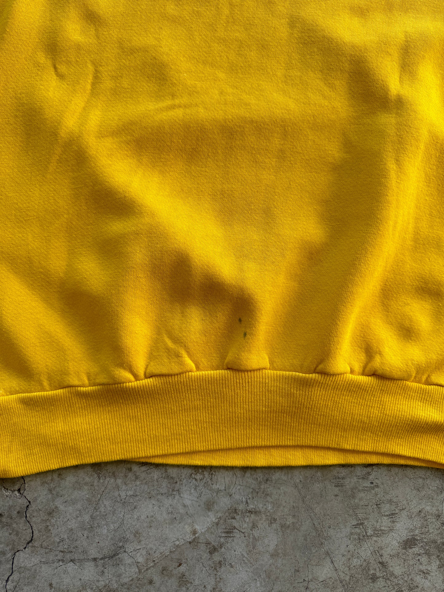 1970/80s Mustard Blank Short Sleeve Sweater