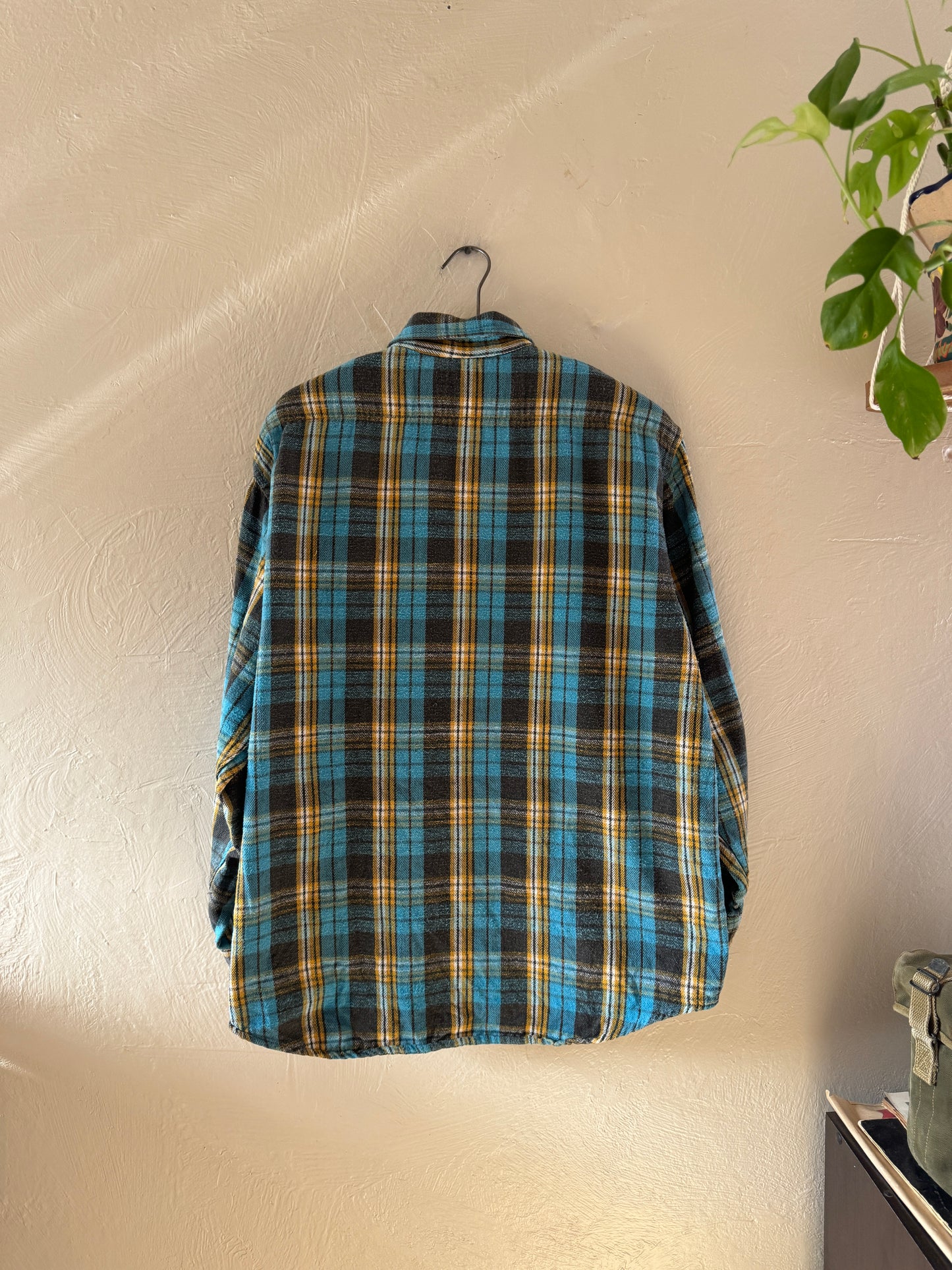 1960s Big Mac Cotton Plaid Flannel Button Up Shirt